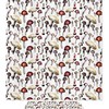 Vintage Mushroom Hand Painted Shower Curtain With Microfiber Accents, Machine Washable