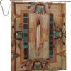 Vintage Native American Shower Curtain - Tribal and Navajo Design for a Southwestern-Inspired Bathroom 