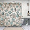 Vintage Nautical Bathroom Curtain - Beach And Ocean Shower Curtain With Turtle Coral, Starfish And Shells