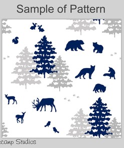 Vintage Nautical Ocean Marine Boat Shower Curtain with Rope Anchor Design - Navy Blue Shower Curtain for Bathroom