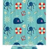 Vintage Octopus Whales Shower Curtain Nautical Bathroom Decor Fabric