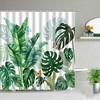 Vintage Palm Leaf Shower Curtain - Beach Party Bathroom Decor