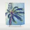 Vintage Palm Trees Shower Curtain - Tropical and Retro Design for a Beach-Inspired Bathroom