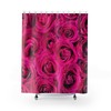 Vintage Pink Floral Print Shower Curtain for a Feminine Touch