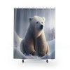 Vintage Polar Bear Shower Curtain for a Retro Look