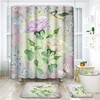 Vintage Roses and Birds Shower Curtain - Butterfly Flower Design for a Spring-Inspired Bathroom 