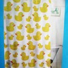 Vintage Rubber Ducky Shower Curtain - Plastic Yellow Design for a Child-Friendly Bathroom 