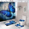 Vintage Shower Curtains With A Butterfly Design - Classic And Timeless Bathroom Decor
