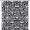 Vintage Skull Bathroom Shower Curtain - Durable and Washable Fabric for a Gothic Bathroom 
