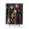 Vintage Skull and Flower Paintings Shower Curtain for a Gothic Bathroom