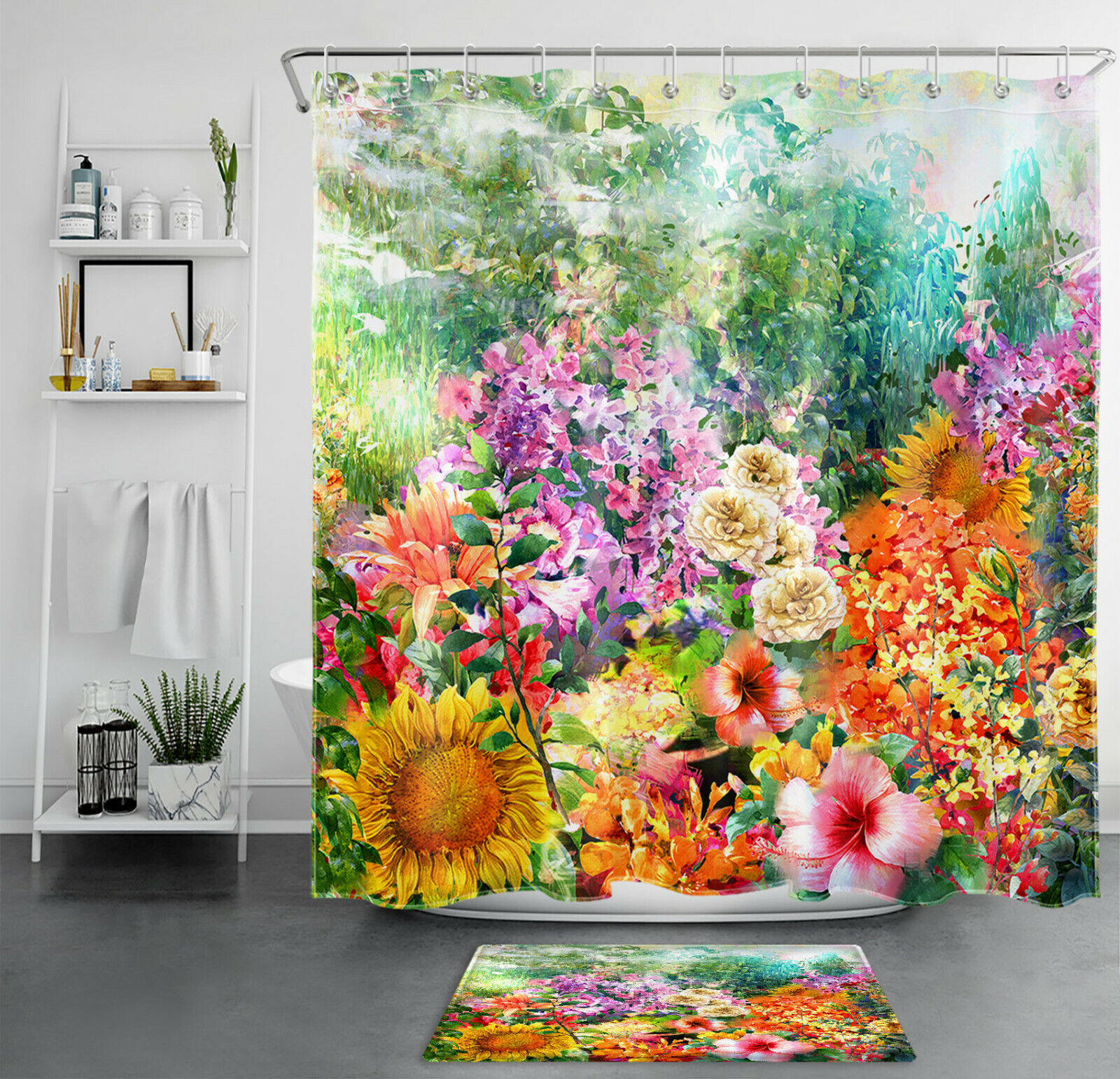Vintage Spring Shower Curtain