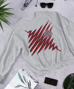 Vintage Style 90s Shockwave Ohio State Buckeyes Collision Graphic Sweatshirt Hoodie T-Shirt