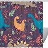 Vintage Style Dinosaur Shower Curtain For A Timeless Look