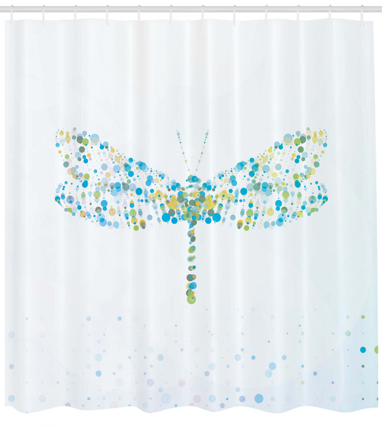 Vintage Style Dragonfly Shower Curtain For Bathroom - Image 2