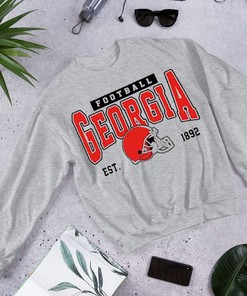 Vintage Style Georgia Bulldogs Football Tee - Classic Apparel for Fans of UGA