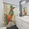 Vintage Style Hand-Drawn Bird Shower Curtain 