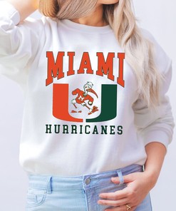 Vintage Style Miami Hurricanes NCAA Sweatshirt Fan Gift