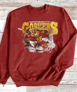 Vintage Style Minnesota Gophers Crewneck Sweatshirt - Hoodie T Shirt Fan Gift