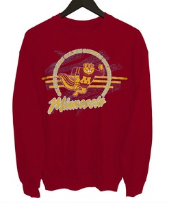 Vintage Style Minnesota Gophers Spell Out Sweatshirt - Minneapolis U of M Sweatshirt