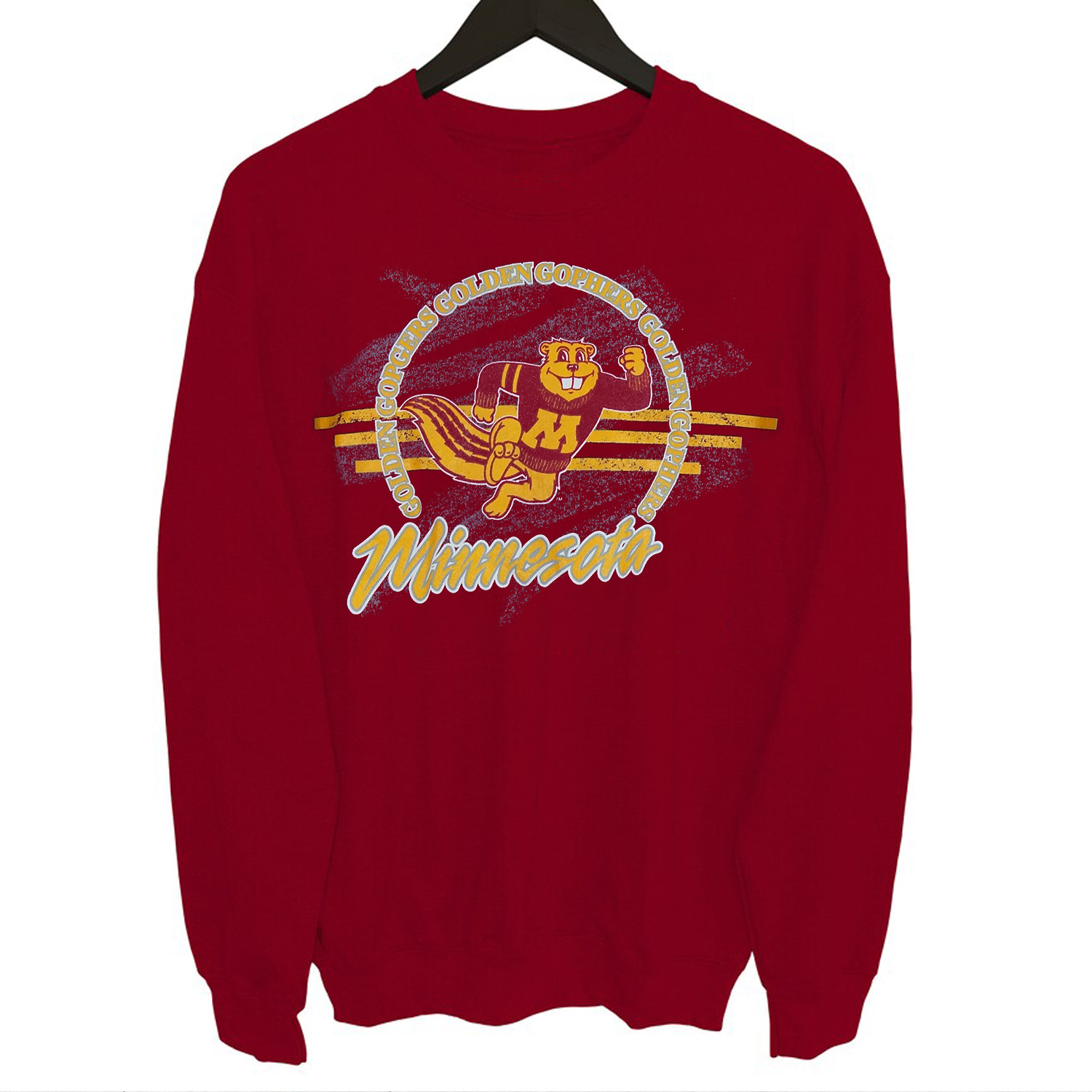 Vintage Style Minnesota Gophers Spell Out Sweatshirt - Minneapolis U of M Sweatshirt