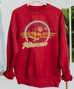 Vintage Style Minnesota Gophers Spell Out Sweatshirt - Minneapolis U of M Sweatshirt