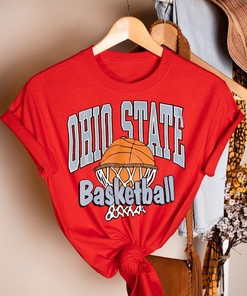 Vintage Style Ohio State Buckeyes College Basketball Hoodie & Tee-Shirt