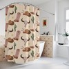 Vintage Style Tribal Shower Curtain - Custom Printed with Western Patterns and Boho Art