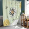 Vintage Sun Moon and Stars Shower Curtain for a Retro Boho Bathroom