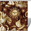 Vintage Sun, Stars and Sailboat Shower Curtain - Retro Design that Adds a Touch of Nature to Your Bathroom 
