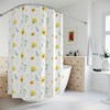 Vintage Sunflower Print Shower Curtain to Bring A Retro Feeling to Your Bathroom