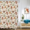Vintage Toile Hunter Fabric Shower Curtain in Small Waterproof for RV Camper