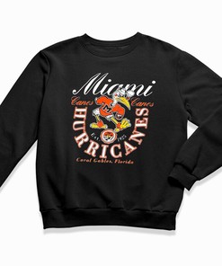 Vintage UM Hurricanes NCAA Sweater Shirt Fan Gift