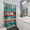 Vintage Western Shower Curtain - Rustic Bathroom Decor with Cowboy Accents and Western Prints