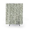 Vintage William Morris Antique Green Willow Bough Shower Curtain - English Print Bath Accessory