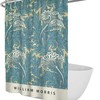 Vintage William Morris Blue Floral Pattern Shower Curtain for a Cozy and Charming Farmhouse Bathroom