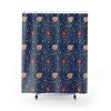 Vintage William Morris Floral Print Blue Shower Curtain