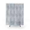 Vintage William Morris Soft Blue & China Cream Willow Bough Shower Curtain - English Print Bath Accessory