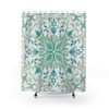 Vintage William Morris St James Mediterranean Tile Pattern Shower Curtain - English Print Bath Accessory