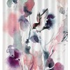 Vintage-Inspired Cute Birds and Flowers Fabric Shower Curtain