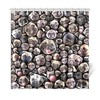 Vivid Pug Dog Portraits Novelty Shower Curtain, Black or White Background