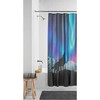 WOLF Peva Shower Curtain Vibrant Colors - Bold Canine Shower Dcor