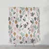 Wanderlust Pastel Cactus Shower Curtain for Bohemian Bathroom Decor