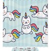Wannabe Unicorn Clipart Set With Shower Curtain And Bath Accessories
