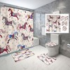 War Horse Art Shower Curtain, Waterproof Bathroom Decor with Horse Design