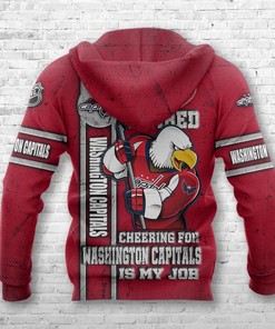 Washington Capitals Let'S Go Caps 3D All Over Print Hoodie For Fans