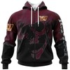 Washington Commanders All Over Print Zip Up Hoodie With No.1 Design