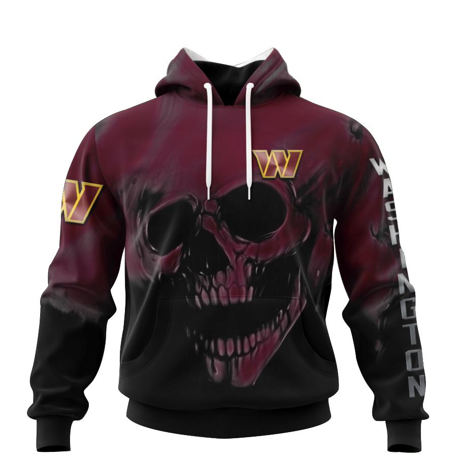 Washington Commanders All Over Print Zip Up Hoodie With No.1 Design