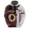 Washington Football Team 3 Times Super Bowl Champions All Over Print 3D Hoodie For Fans