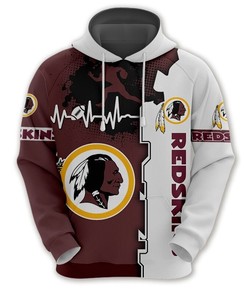 Washington Football Team 3 Times Super Bowl Champions All Over Print 3D Hoodie For Fans