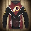 Washington Football Team Lightning Graphic 3D All Over Print Hoodie Gift